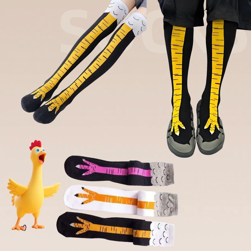 Men Women Funny 3D Chicken Soc - Funny Chicken Leg Socks 评论和价格