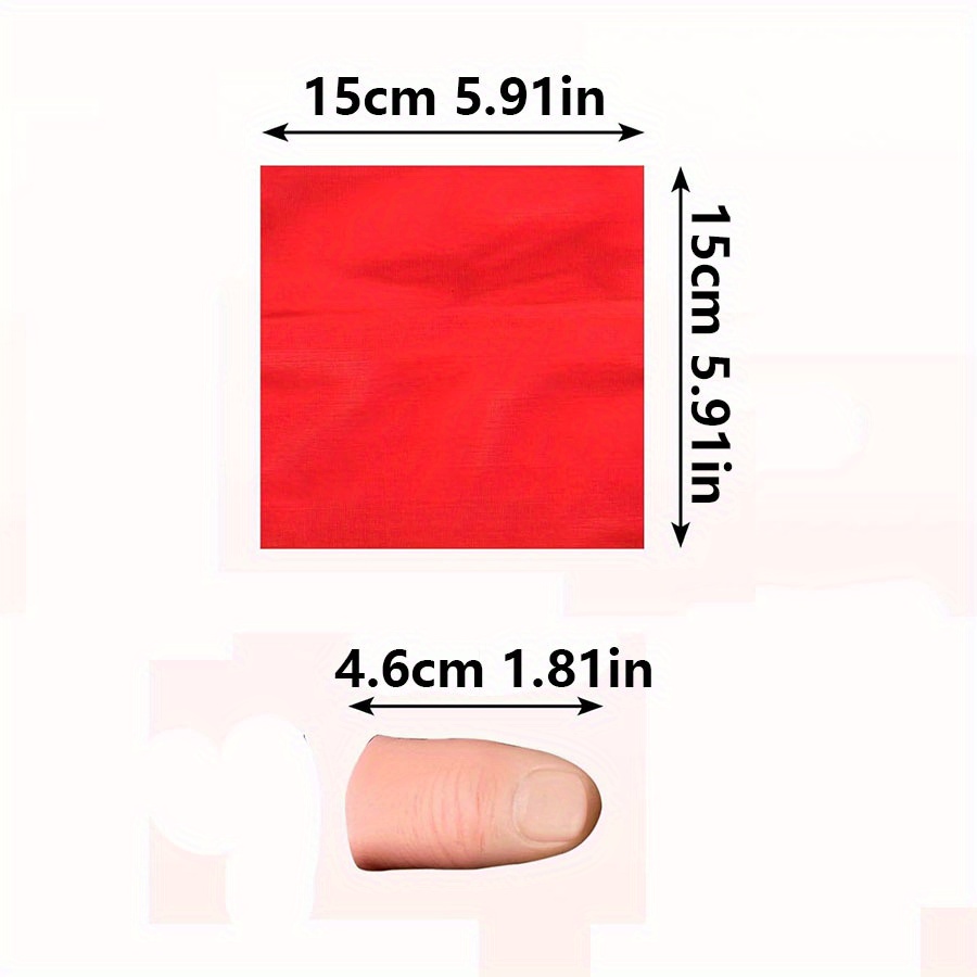Scarf-Vanish Magic Thumb Tip F - Thumb Tip Magic Trick Set 评论和价格