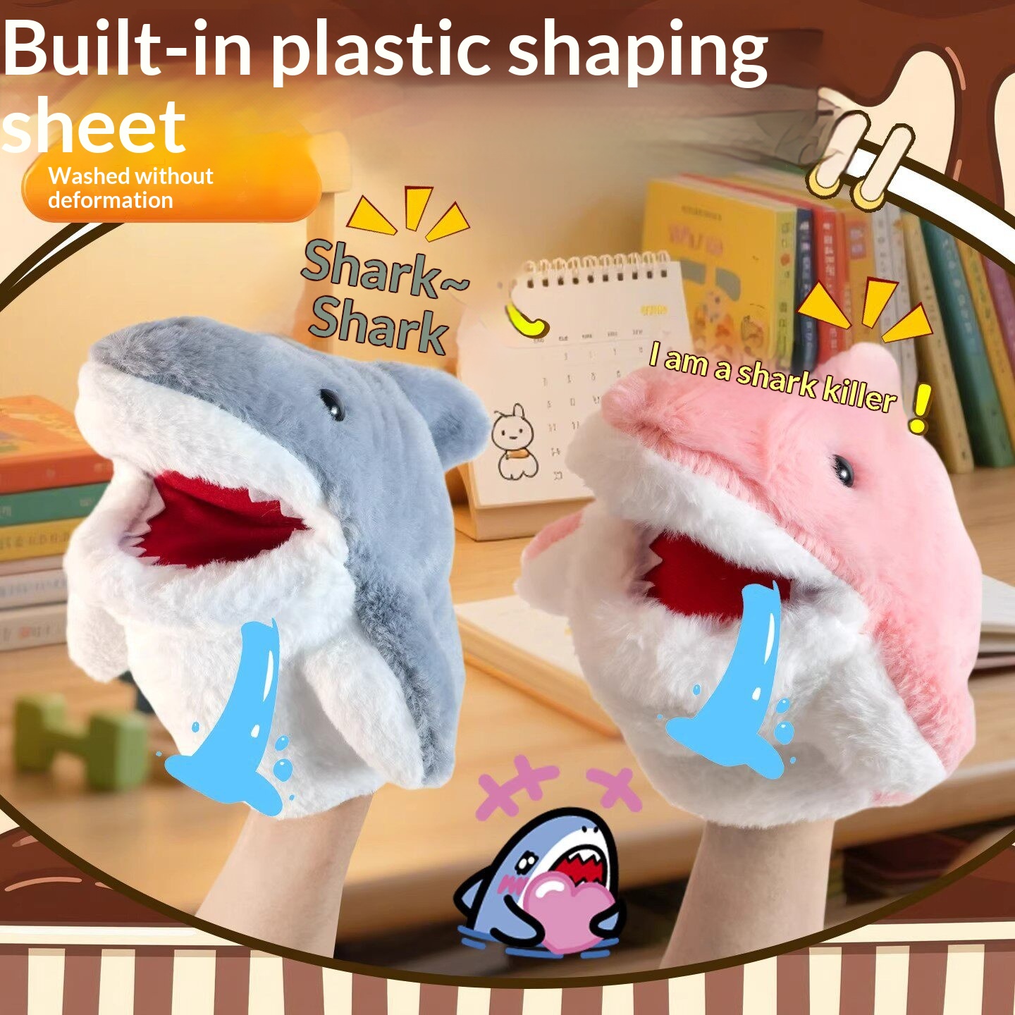 Shark Hand Puppet Plush Shark  - Prank Toys 评论和价格