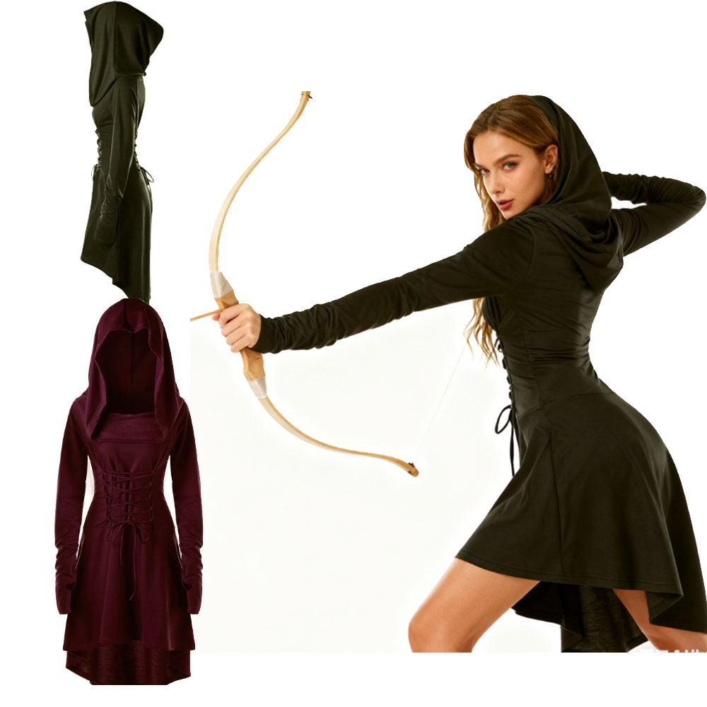 Medieval Froest Women Archer C - Medieval Renaissance Dress Women 评论和价格