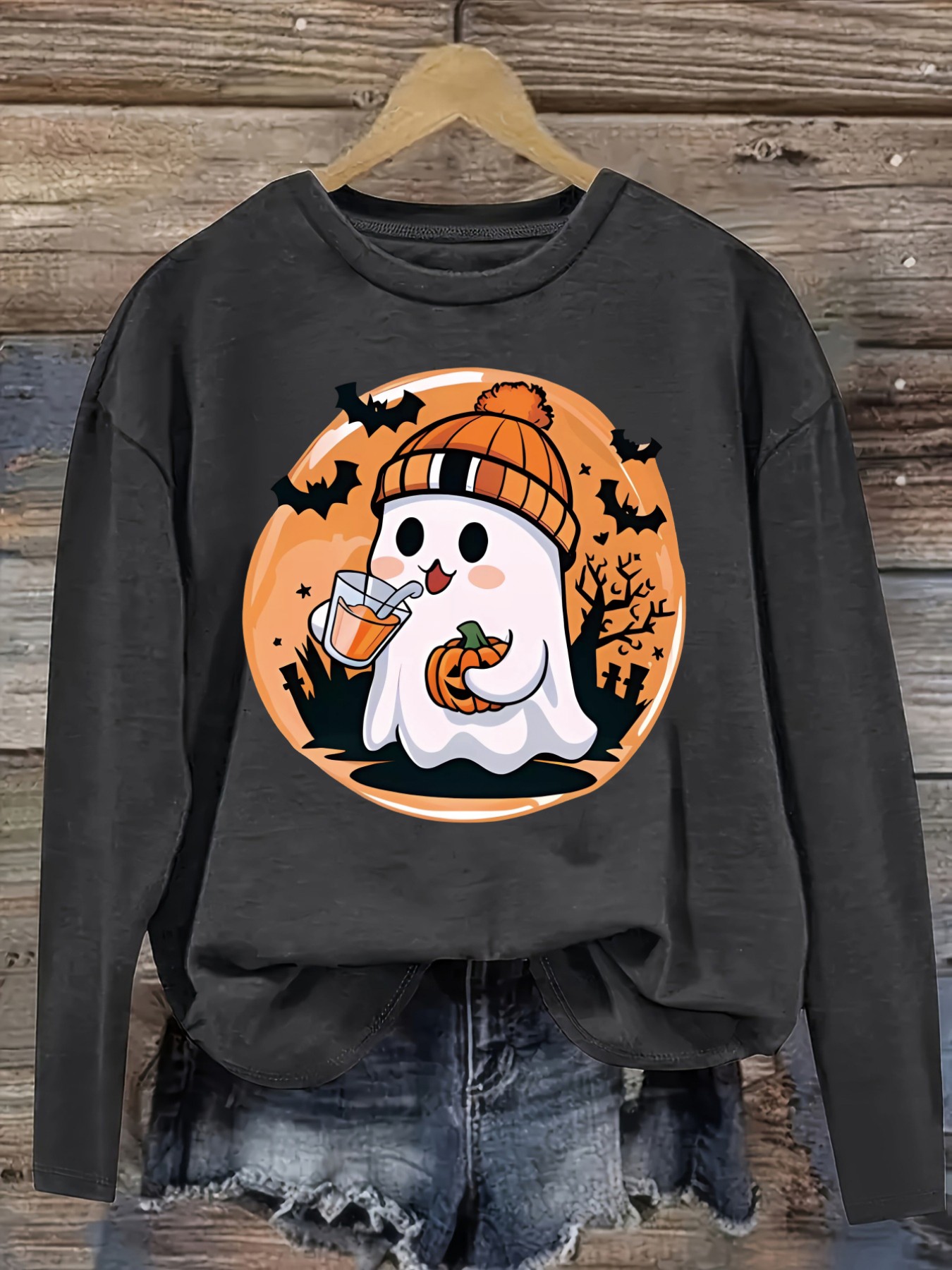Women's Casual Long Sleeve Cre - Costumes 评论和价格