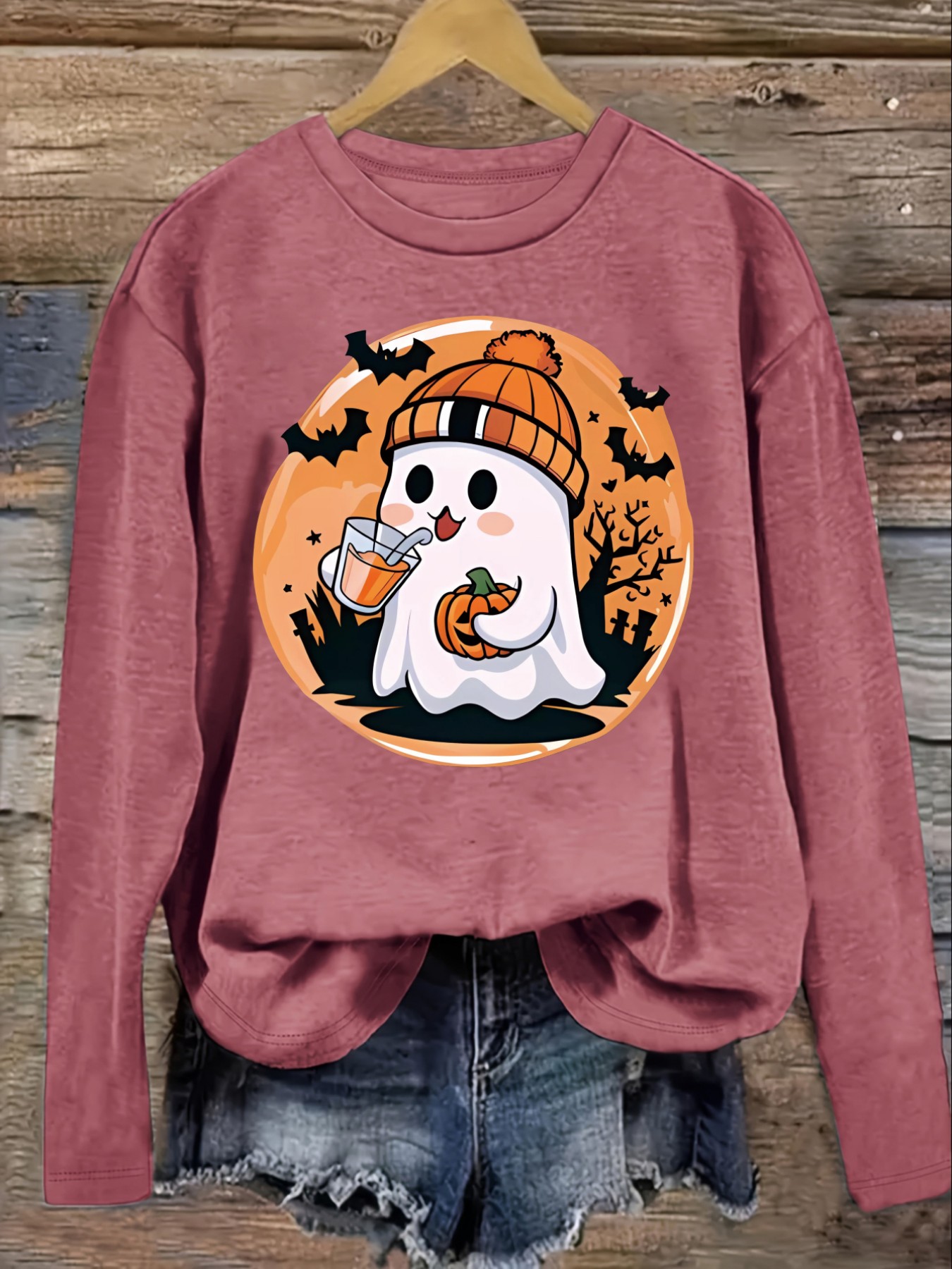Women's Casual Long Sleeve Cre - Costumes 评论和价格