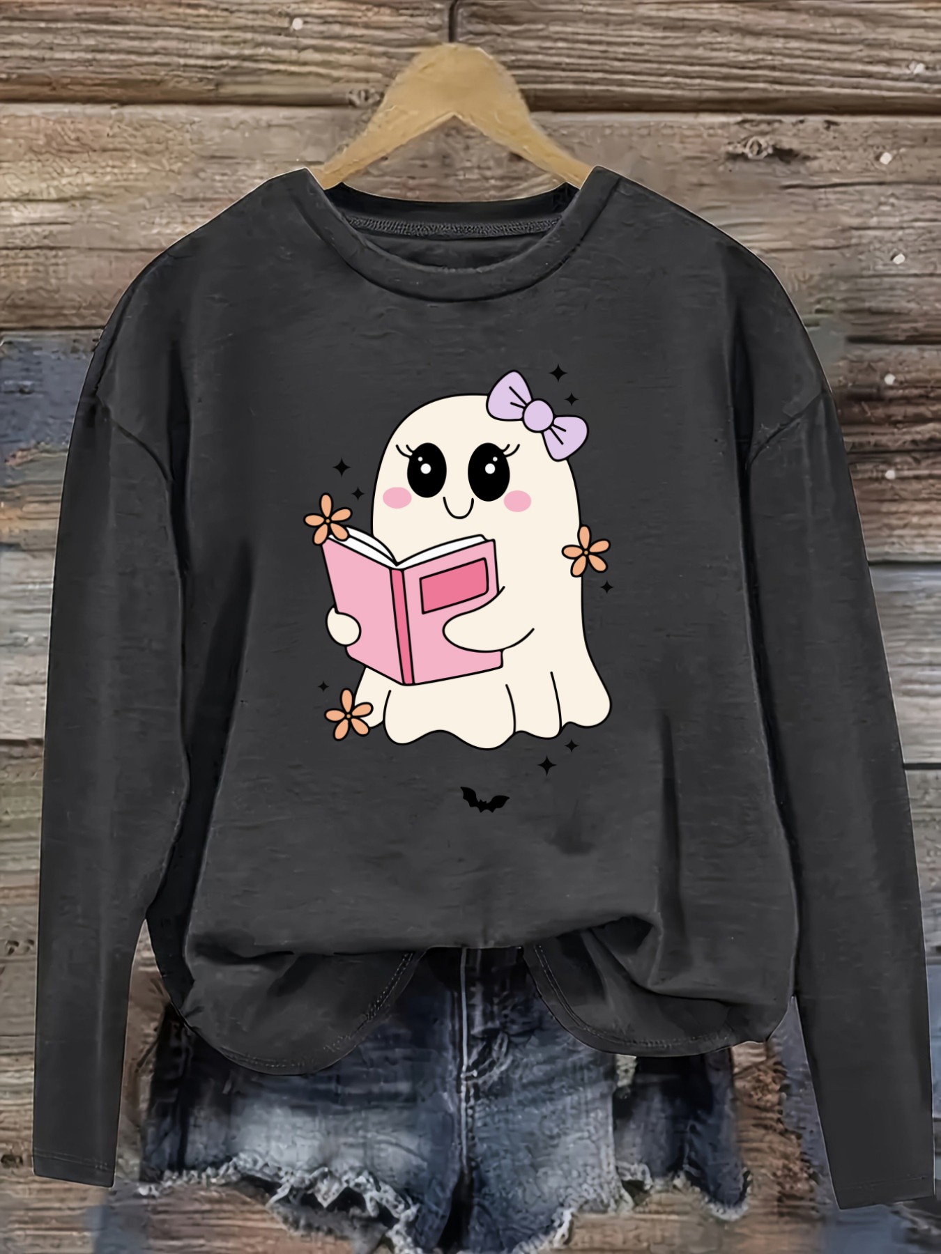 Women's Casual Long Sleeve Cre - Costumes 评论和价格