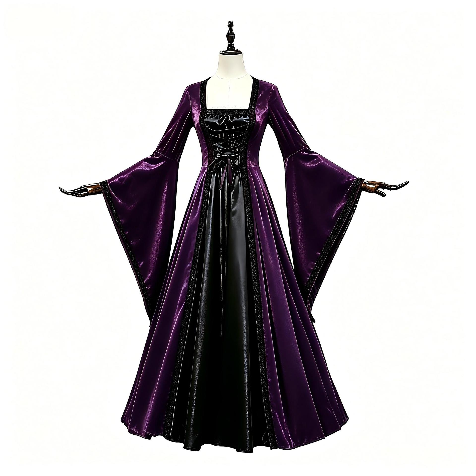 Halloween vintage corset dress - Medieval Renaissance Dress Women 评论和价格
