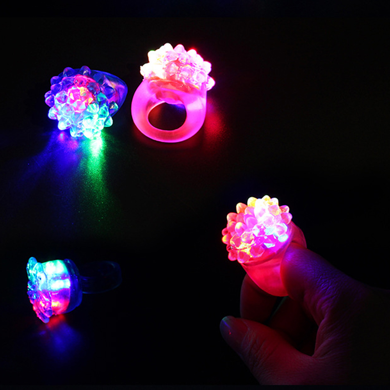 20/30/50pcs Glowing Rings LED  - Glow In The Dark Party Glasses 评论和价格