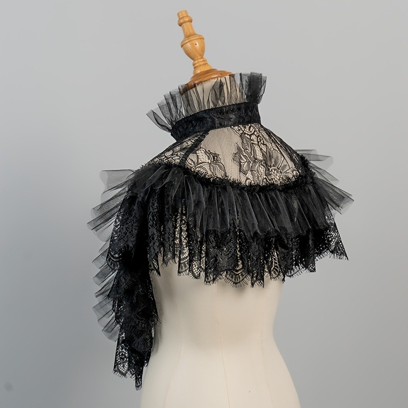 Gothic Style Lace Tulle False  - Costumes 评论和价格