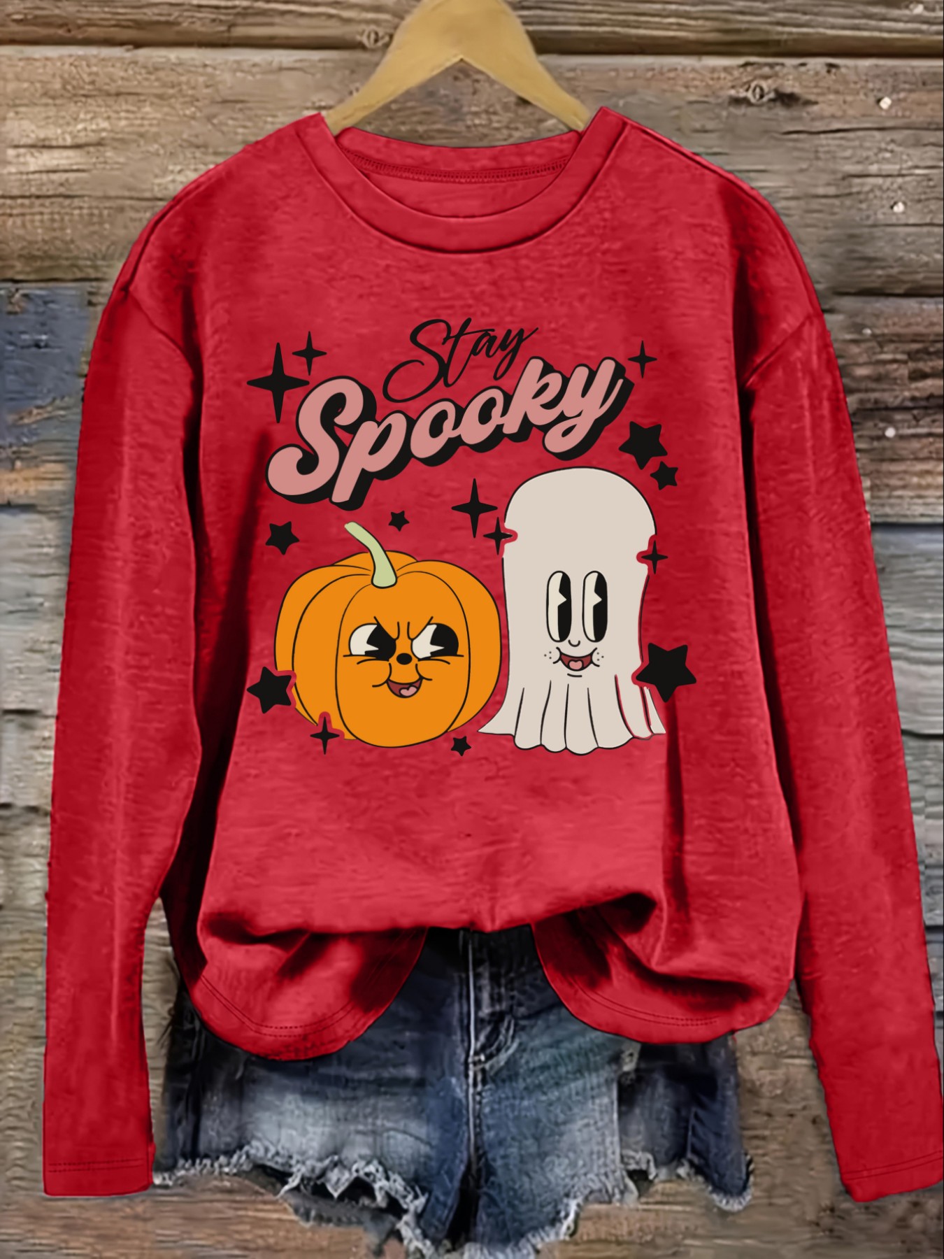 Women's Casual Long Sleeve Cre - Costumes 评论和价格
