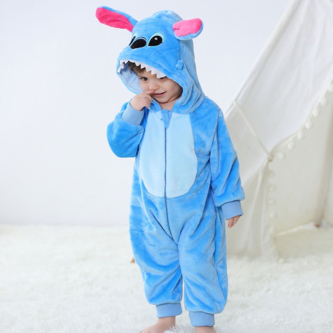 Baby Kigurumi Stitch Cartoon R - Spiderman Jumpsuit Kids 评论和价格