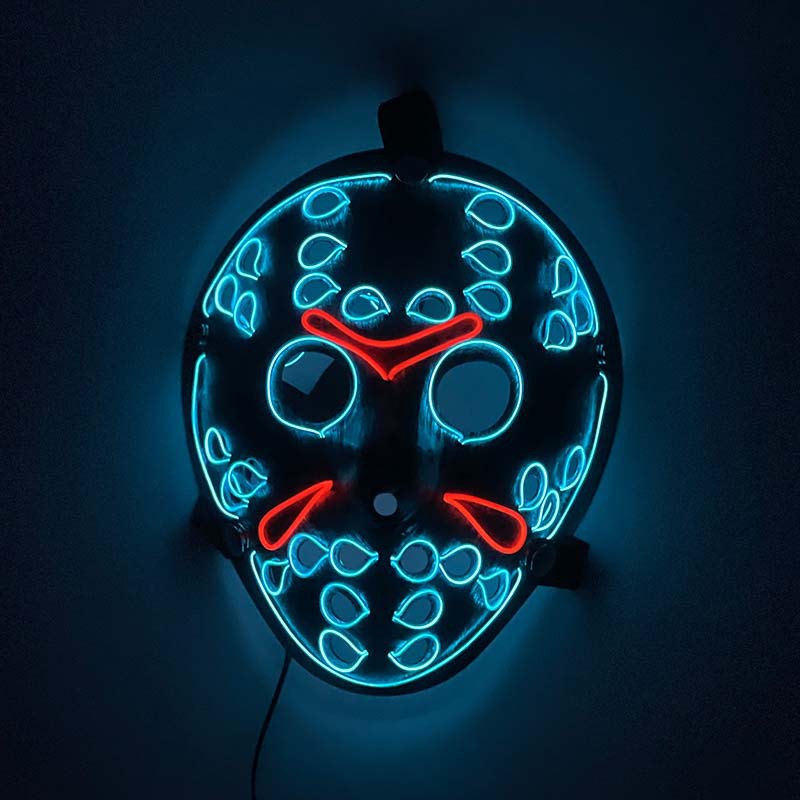 2023 Light up Purge Mask LED M - Led Purge Mask Halloween 评论和价格