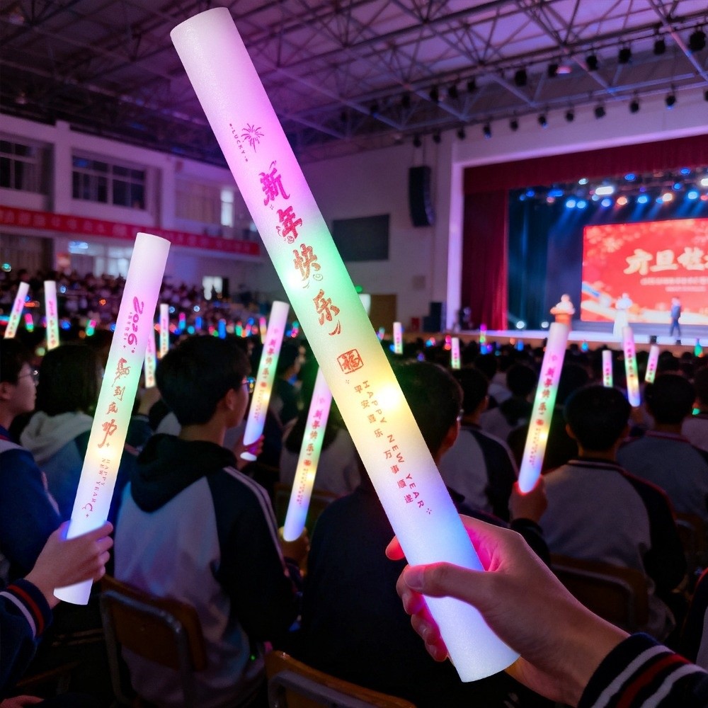 Atmosphere Props Colorful Spon - Flashing Led Foam Sticks Party 评论和价格