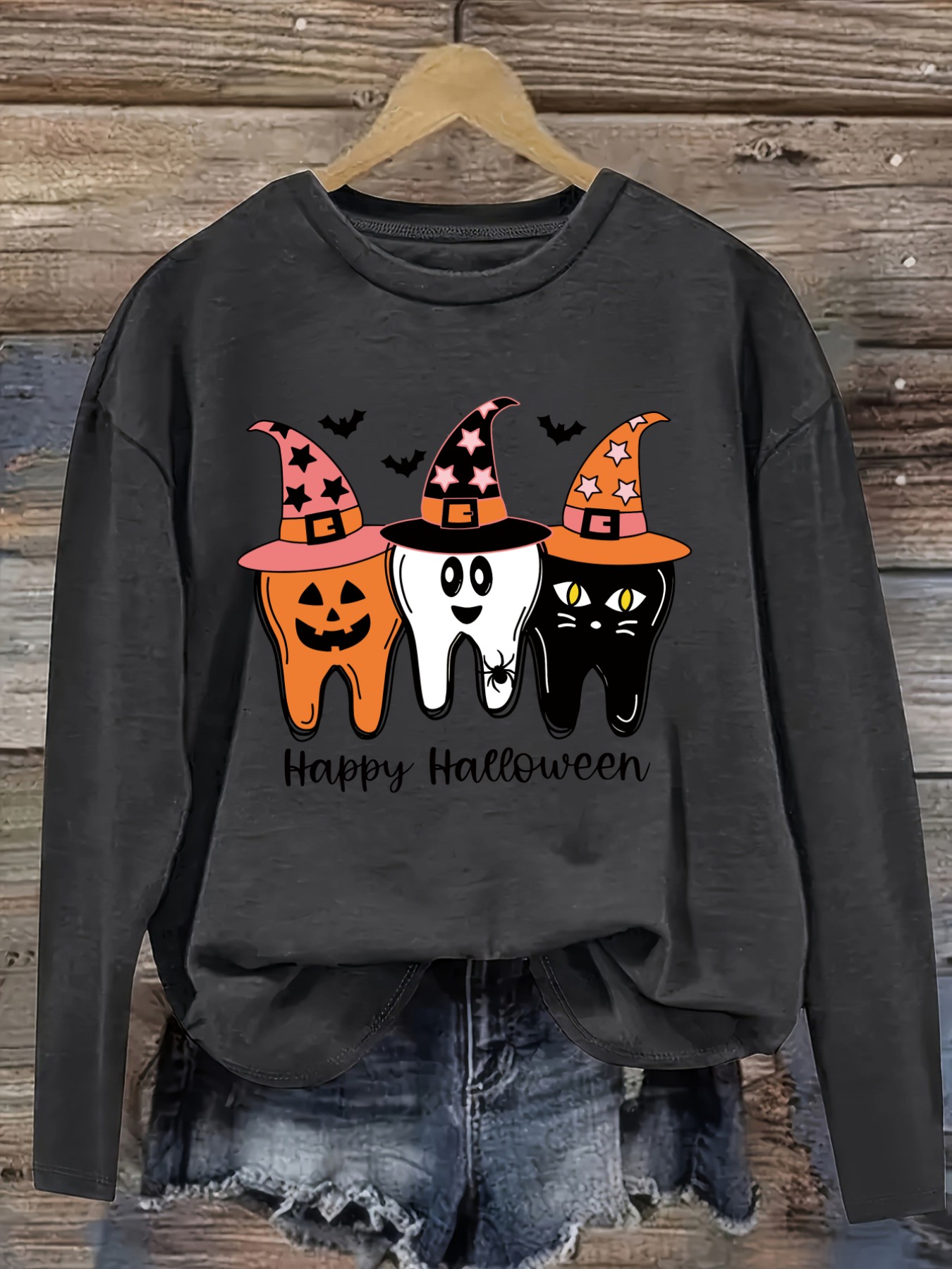 Women's Casual Long Sleeve Cre - Costumes 评论和价格