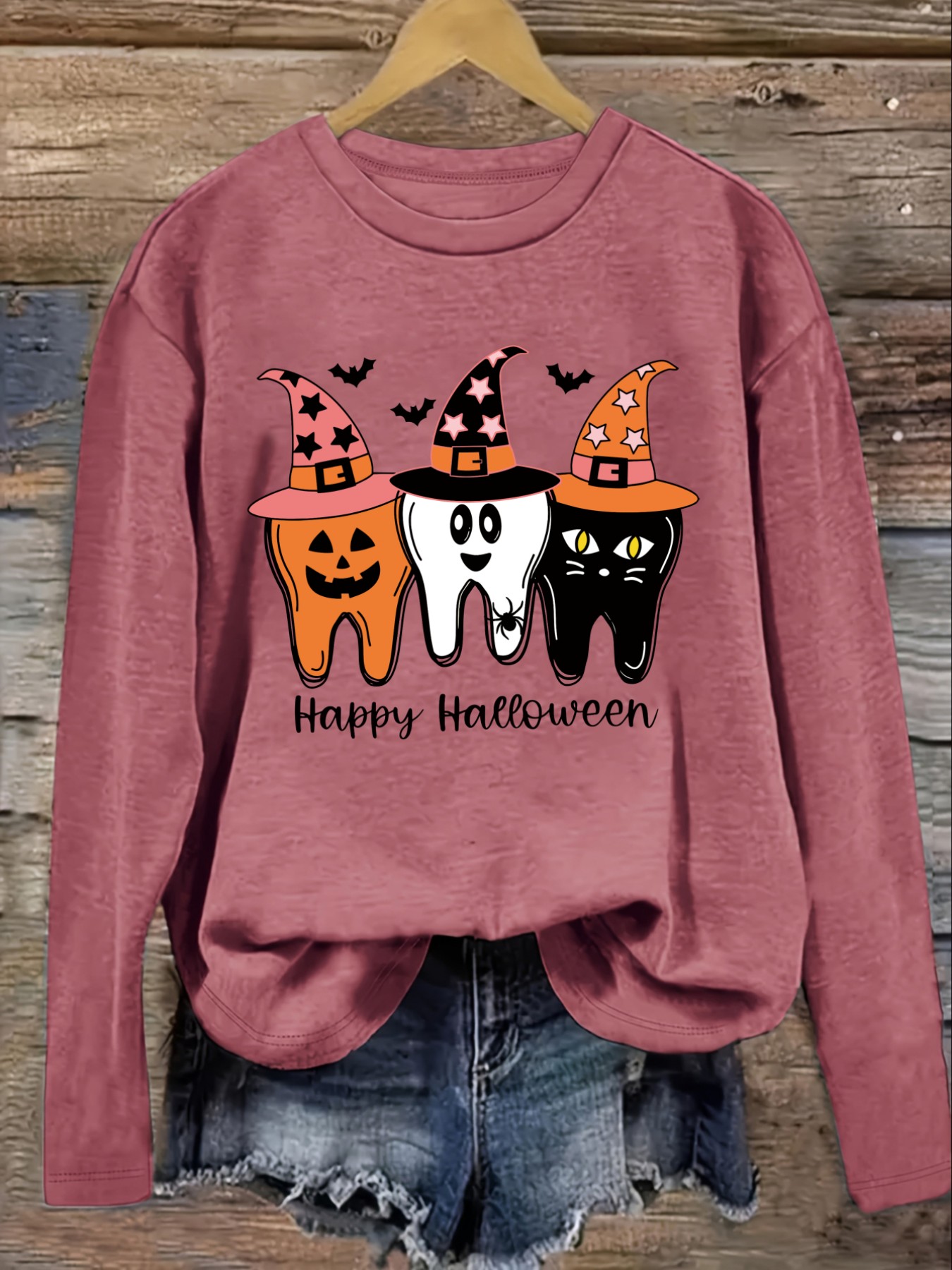 Women's Casual Long Sleeve Cre - Costumes 评论和价格