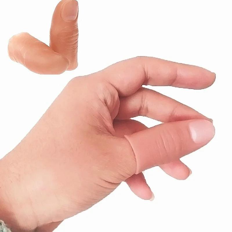 5Pcs/Set Fakes Soft Thumb Tip  - Thumb Tip Magic Trick Set 评论和价格