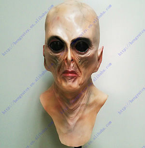 Deluxe Alien Mask Realistic La - Latex Alien Mask Realistic 评论和价格