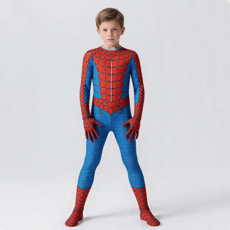 Unisex Kids Superhero Costume  - Spiderman Jumpsuit Kids 评论和价格