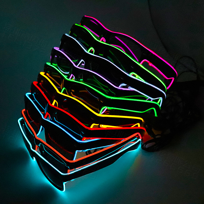 1PC Flashing EL Wire Led Glass - Glow In The Dark Party Glasses 评论和价格