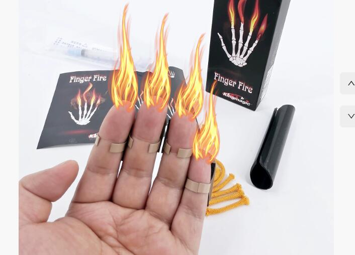 4Pcs/set Finger Fire Magic Tri - Thumb Tip Magic Trick Set 评论和价格