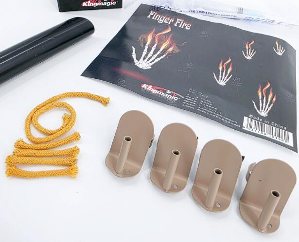 4Pcs/set Finger Fire Magic Tri - Thumb Tip Magic Trick Set 评论和价格