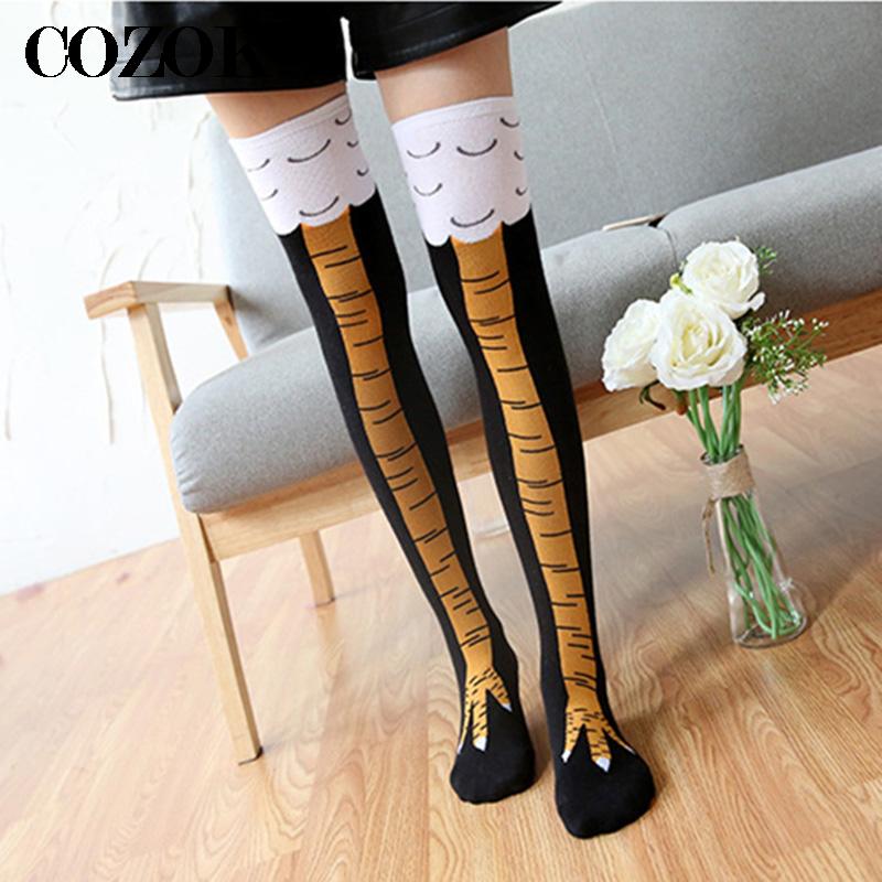 High Quality Womens Crazy Funn - Funny Chicken Leg Socks 评论和价格