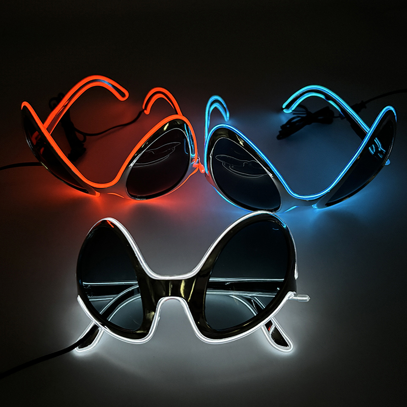 Cool Light Up LED Alien Glasse - Glow In The Dark Party Glasses 评论和价格